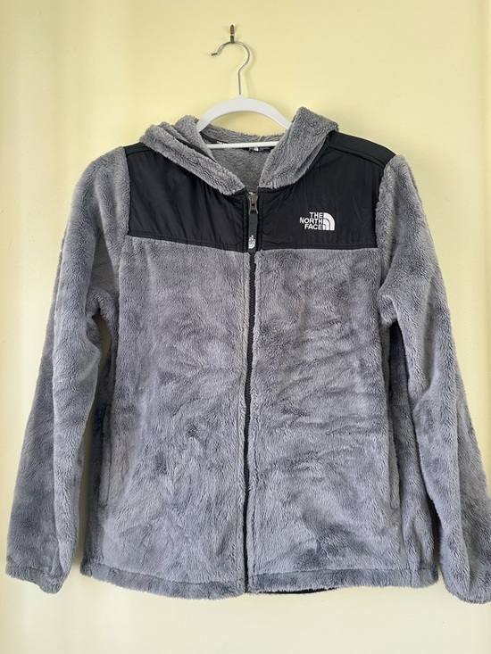 The North Face Other - The North Face Gray and Black Fleece Hooded Jacket